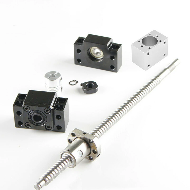 Machifit SFU1204 Ball Screw 300-650mm | BK/BF10 Supports & 6.35x8mm Coupler for CNC - Image 3