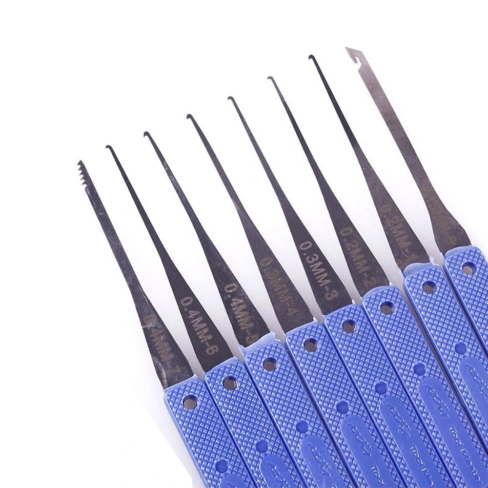 12PCS Lock Pick Set - Handcrafted Locksmith Tools for Practice & Supplies - Image 5