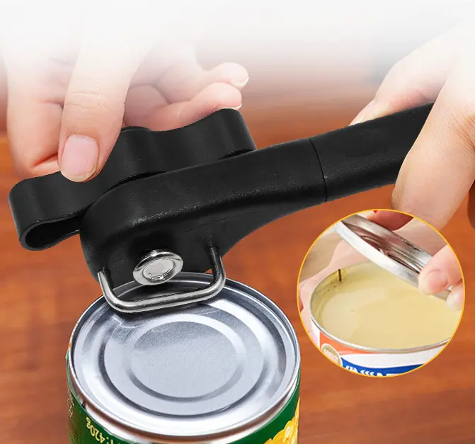 Effetool Safety Can Opener - Hand Actuated Side Cut | Easy Grip Manual Opener - Image 2