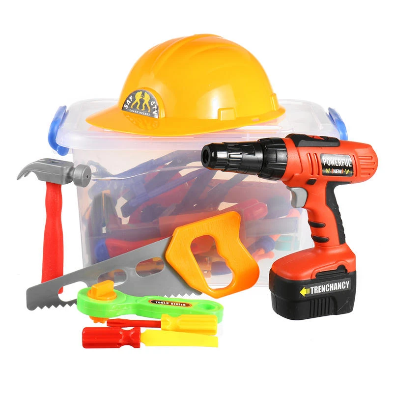 Craftsman Kids Tool Set - Electric Drill & Screwdriver Toy - DIY Engineer Repair Tools - Image 4