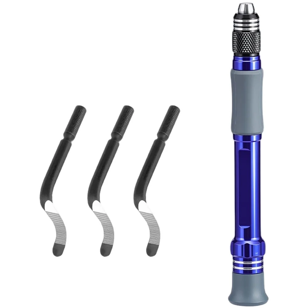 Aluminum Deburring Tool with Replaceable Blades | Metal Plastic Wood Trimming Cutter - Image 2