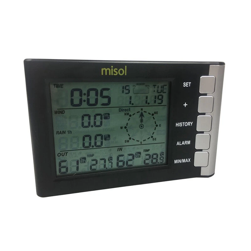 MISOL WH5300 Weather Station - Wind Speed, Direction, Temp, Humidity & Rain - Image 3