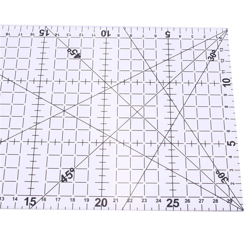 Acrylic Quilting Ruler 30x15cm - Clear Sewing Patchwork Ruler for DIY - Image 2