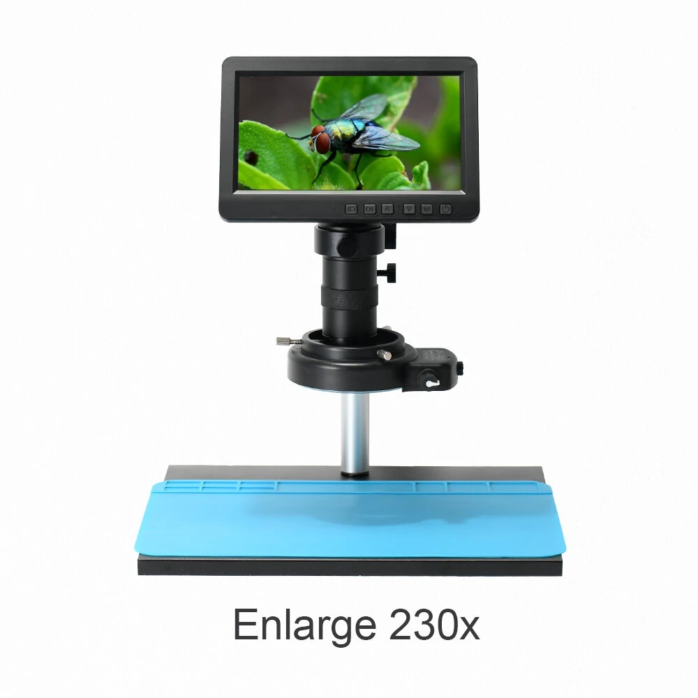 2023 7 LCD HD Video Microscope - 150X Magnification | C Mount Lens & Metal Stand - Image 5
