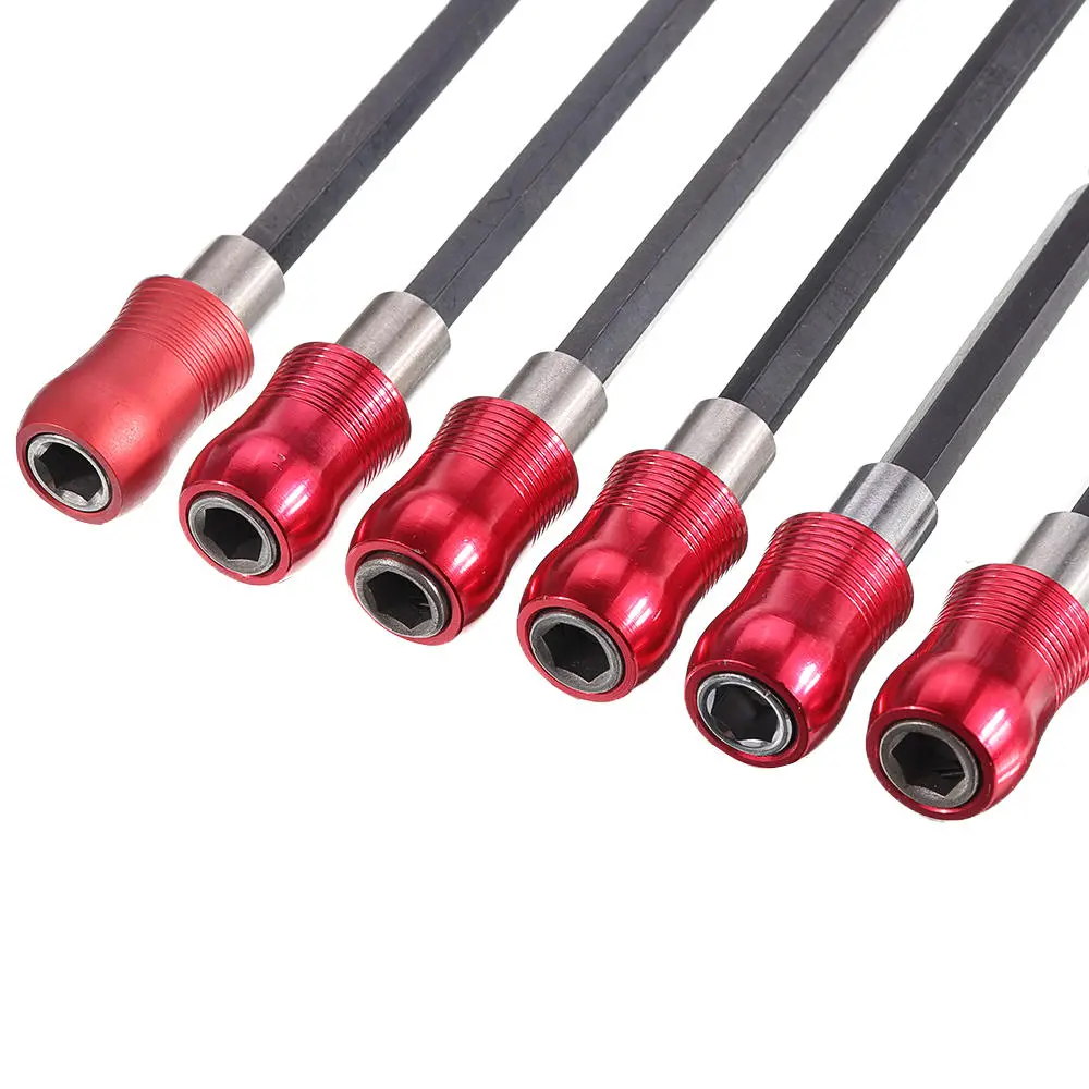 Drillpro 6pcs Quick Release Bit Holder - 1/4 Inch Hex Shank - 60-300mm Extension Bar - Image 3