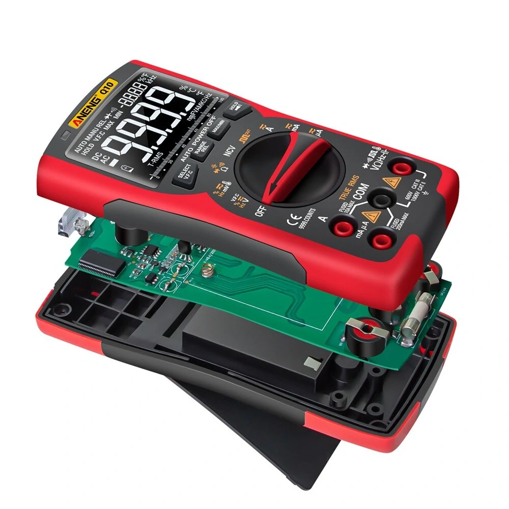 ANENG Q10 Digital Multimeter - True RMS 9999 Count | NCV & Transistor Tester - Image 4