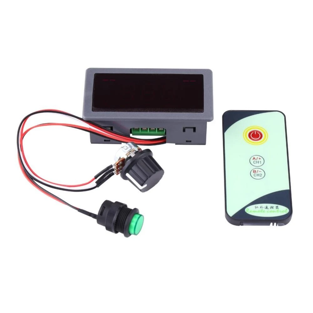 DC 6V-24V 5A PWM Motor Speed Controller | Digital LED Display & IR Remote - Image 3