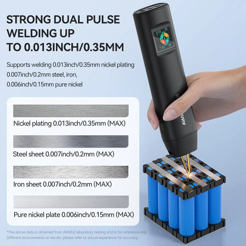 AWithZ H2 Handheld Spot Welder | 650A Output, 1800mAh Battery, 90 Gears - Image 5