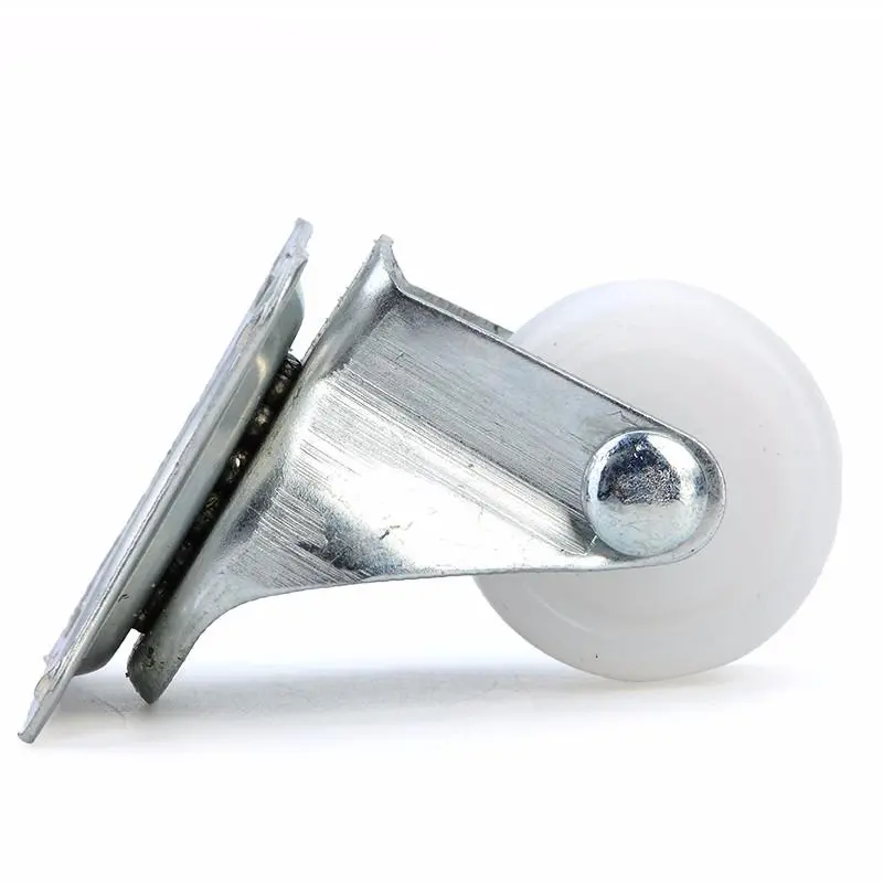4Pcs 10KG Universal Swivel Casters - 1 Inch White PP Nylon Wheels for Furniture & Trolley - Image 5