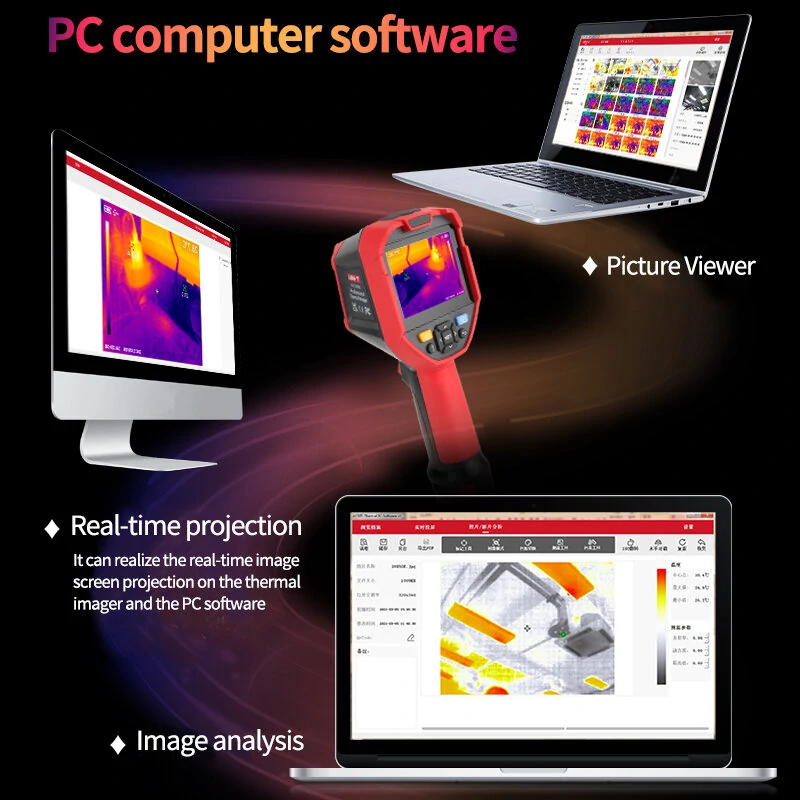 UNI-T UTI320E Thermal Imager | 320x240 IR Camera for Circuit Board Repair & PC Analysis - Image 2
