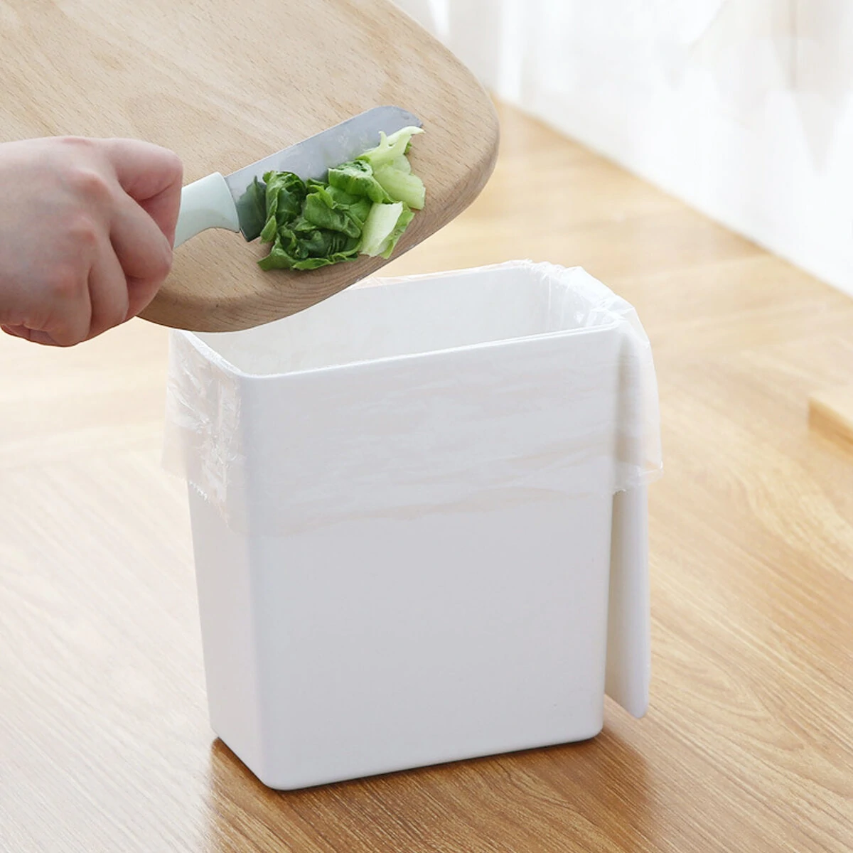 Desktop Trash Can | Office Table Waste Bin - Mini Storage Container - Image 4