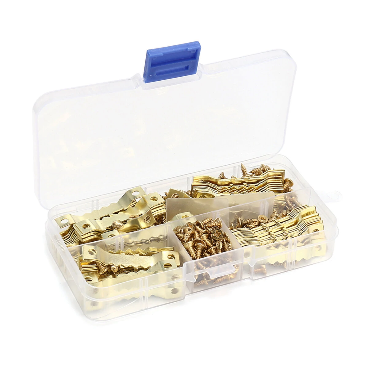 100Pcs Saw Tooth Hangers | Picture & Mirror Frame Hooks with Screws - 100 Pack - Image 2
