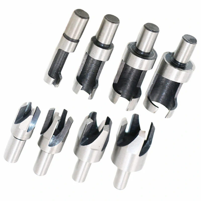 8PCS HSS Cork Drill Bit Set | Wood Plug & Tenon Cutter for Bored Holes - Image 4