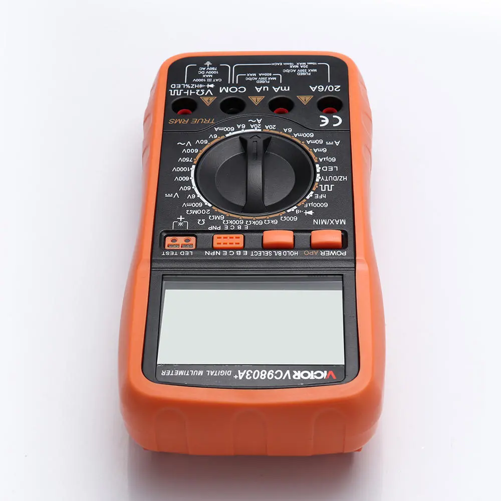 VC9803 Digital Multimeter - Backlit LCD, AC/DC, Voltage, Current, Resistance, Capacitance, Diode, Triode, Tester - Image 5