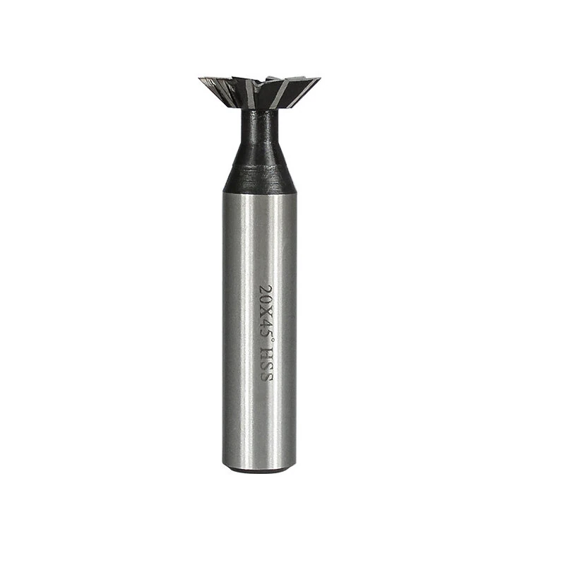 High Speed Steel Dovetail Milling Cutter - 10mm 10 Blade | 45° 60° CNC Router Bit - Image 3