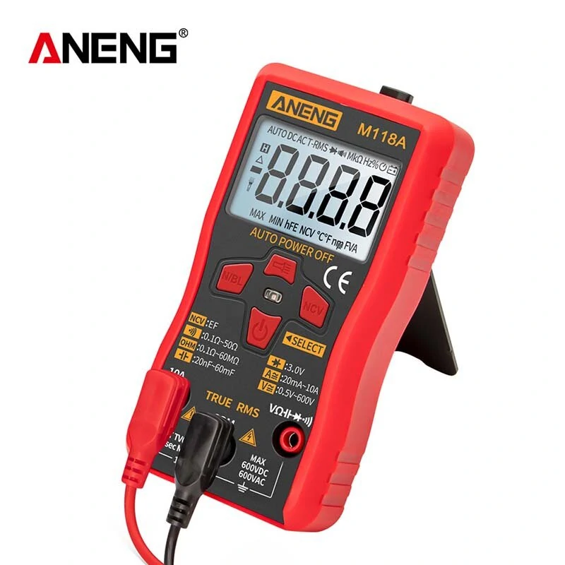 ANENG M118A Digital Multimeter - 6000 Count True RMS Auto Range | NCV & Flashlight - Image 5