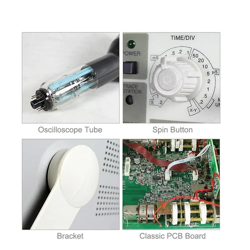 V-5040 40MHz Handheld Oscilloscope | 2 Channel Analog with 6 CRT Display - Image 4