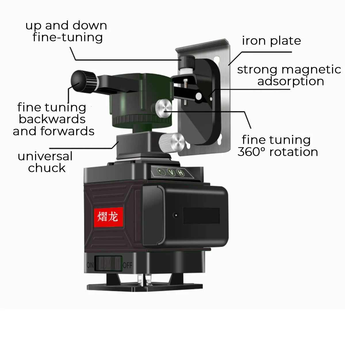 360° Green Cross Laser Level | 8/12/16 Lines | Self-Leveling with Remote Control - Image 3