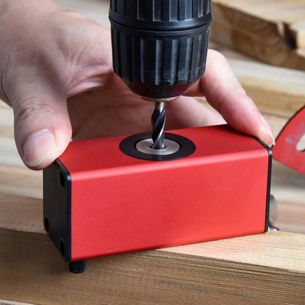 Aluminum Pocket Hole Jig - Wood Board Splicing Tool with Center Line Scribe - Image 4