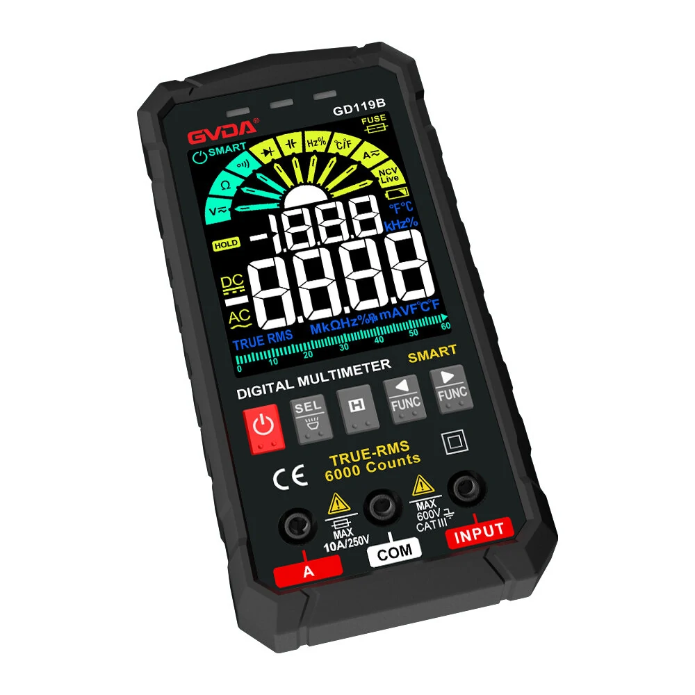 GVDA Digital Multimeter - 600V True RMS AC/DC Voltage Tester with NCV & Capacitance - Image 5