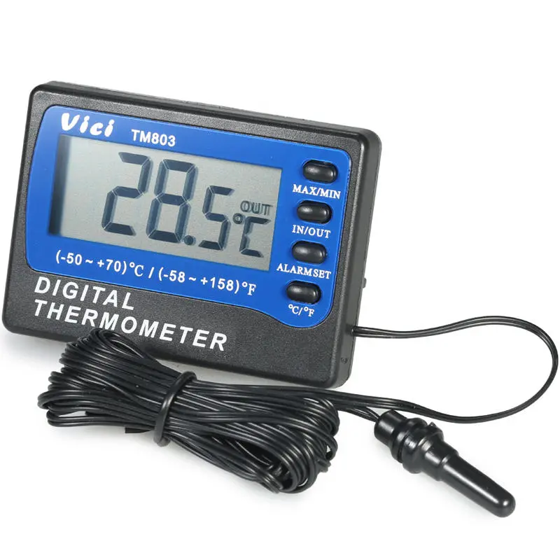 VICI TM803 Digital Fridge Freezer Thermometer - Large LCD Display | -50~70°C Alarm - Image 2