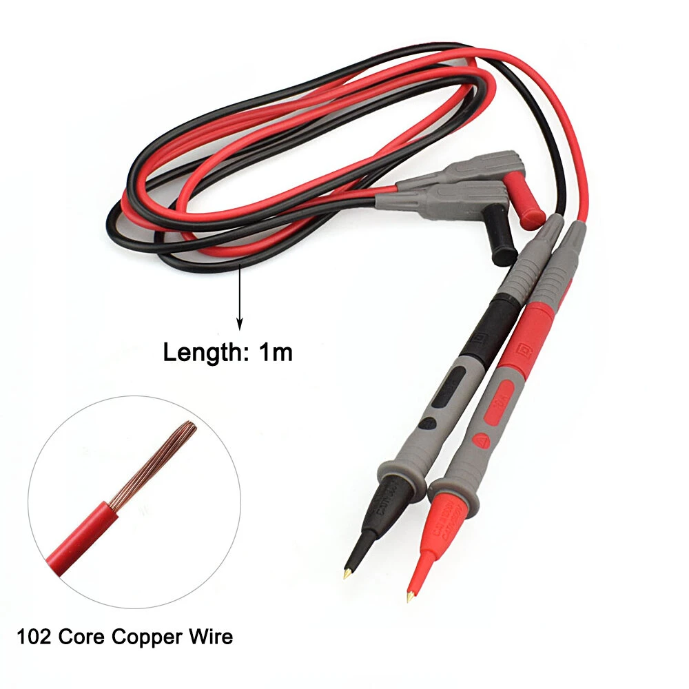NEWACALOX Multimeter Pen Test Probe - Gold Plated Super Sharp Kit | Digital Pen Probe Extension Line - Image 2