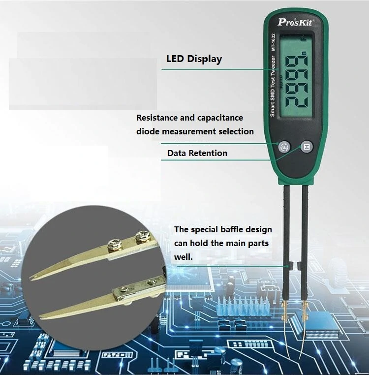 MT-1632 LCR Meter - SMD Component Tester for Resistor & Capacitor - Image 3