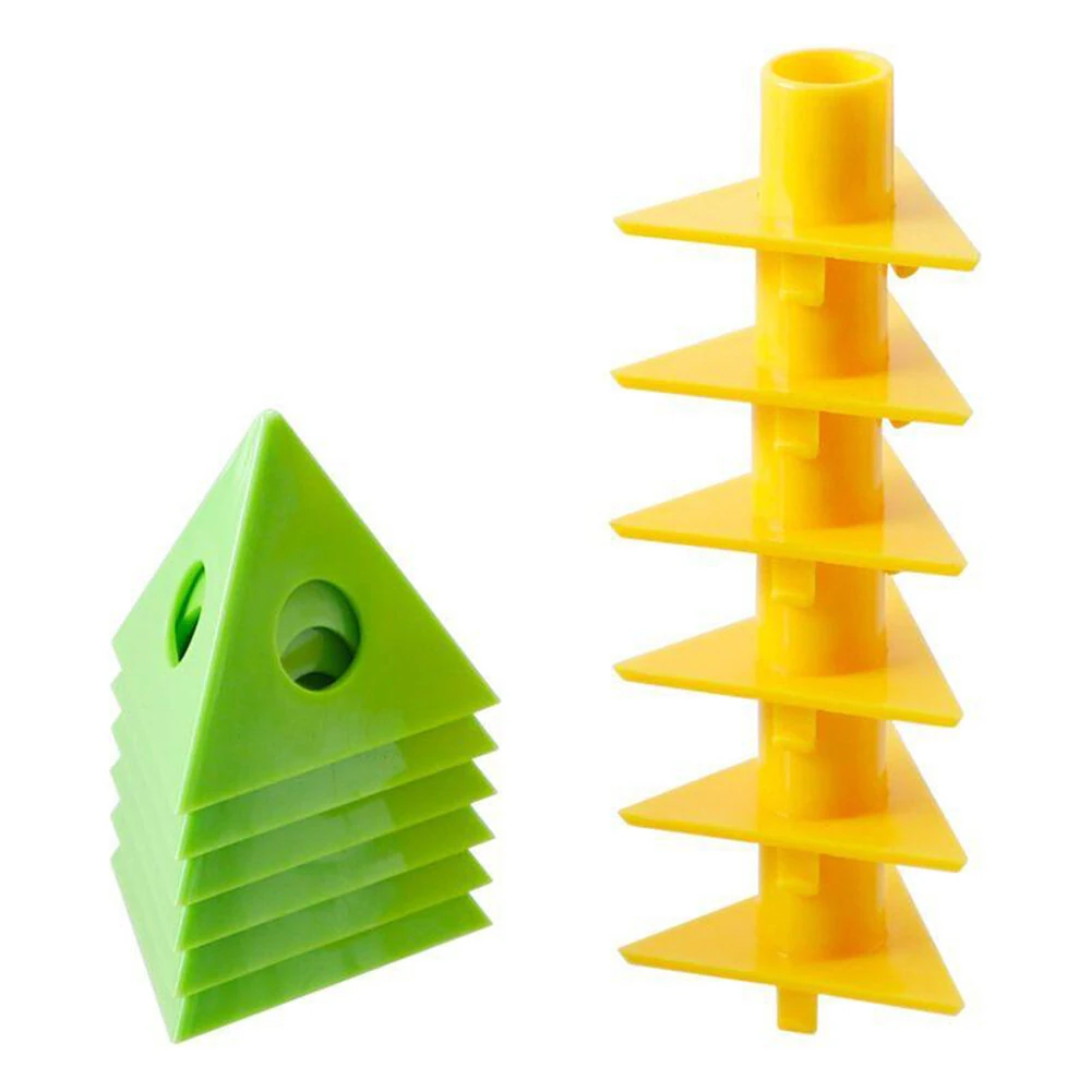 6-Set PVC Triangle Paint Brackets | 12PCS Woodworking Tool | Dual-Use Compact Design - Image 2