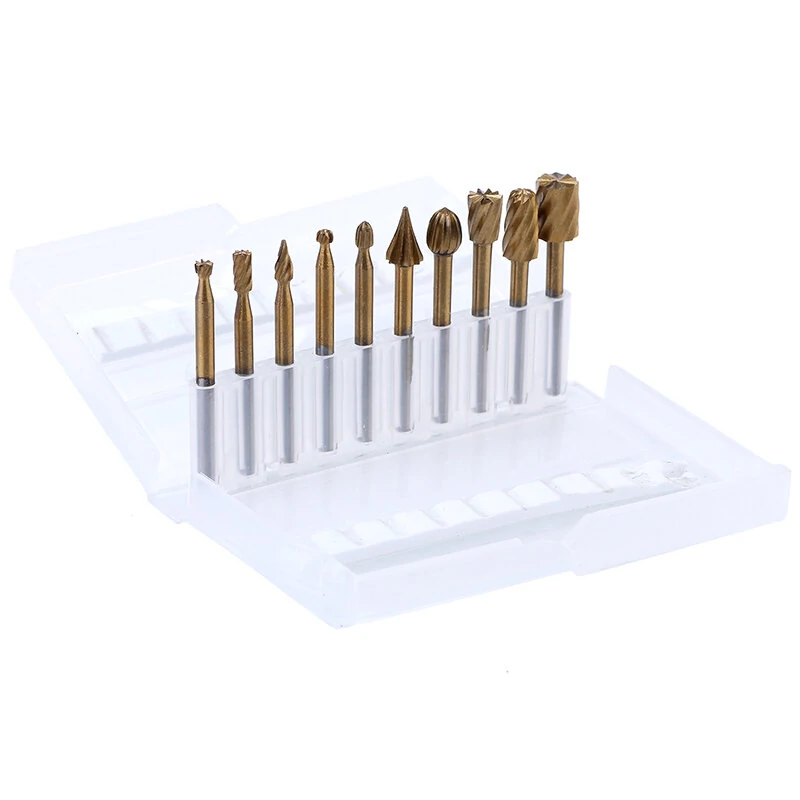 HSS Titanium Trimming Blade & File Set - 20Pcs Rotary Tool for Wood Carving - Image 3