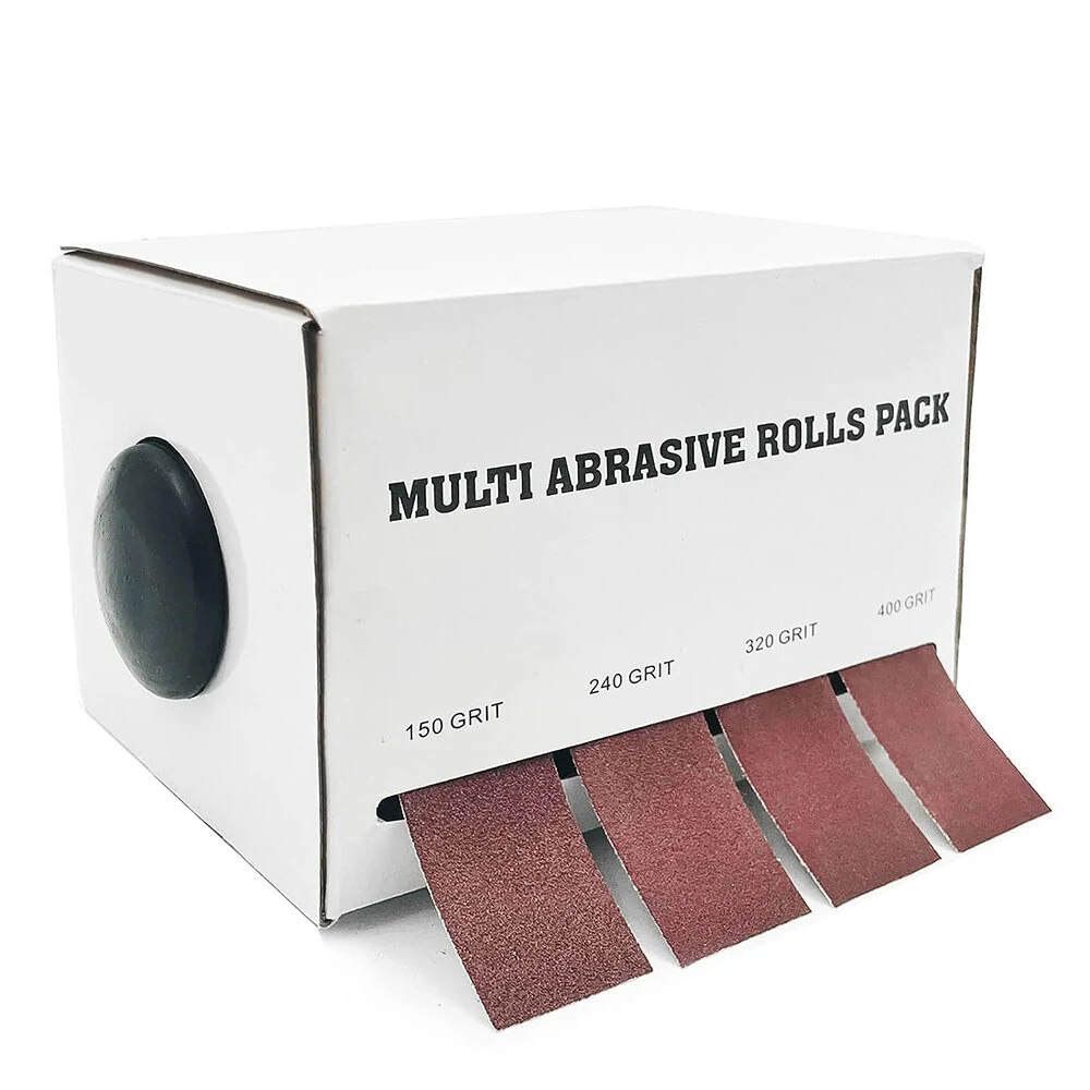 4pcs Drawable Sandpaper Roll with Dispenser | Abrasive Emery Cloth for Polishing - Image 3