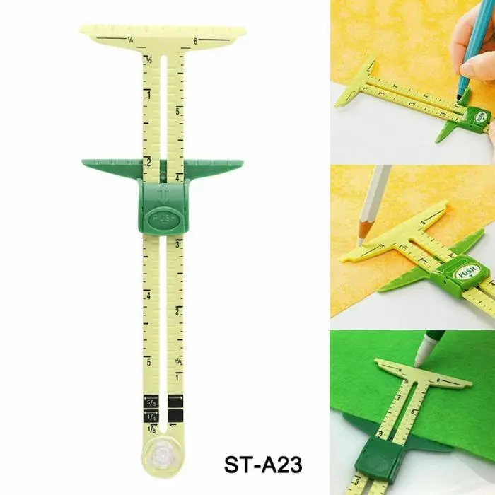 5-in-1 Sliding Gauge Measuring Tool | Multi-Function Sewing & Quilting Caliper - Image 2