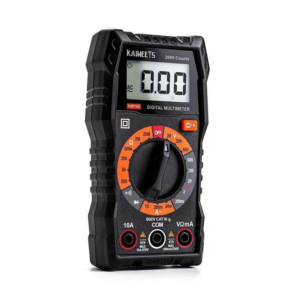 KAIWEETS KM100 Digital Multimeter - AC/DC Voltage & Current Tester - Electrician & DIY Use - Image 2