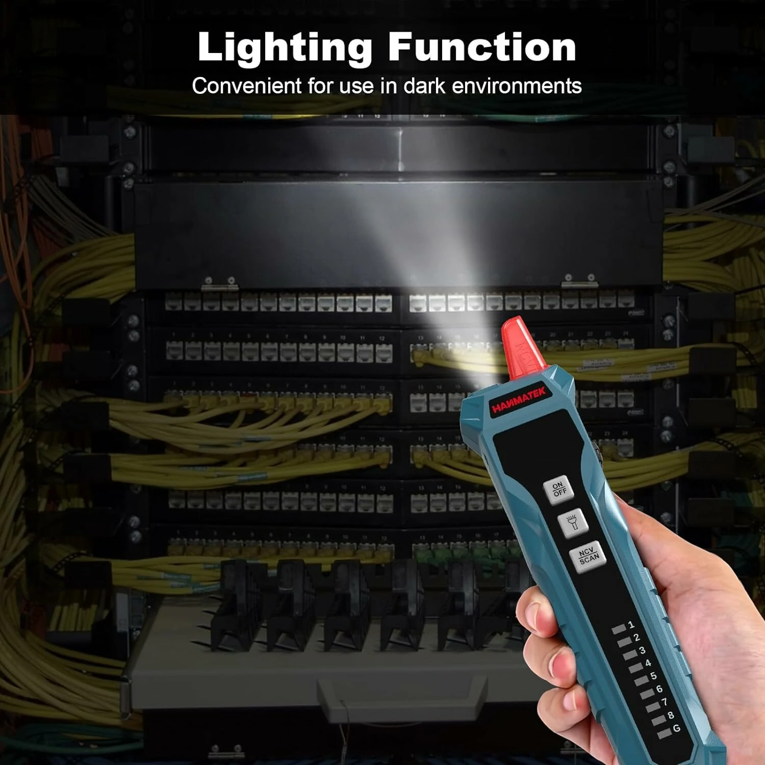HANMATEK WT1 Network Cable Tester | RJ45 RJ11 Open Short Finder | Wire Tracing Tool with Accessories - Image 5