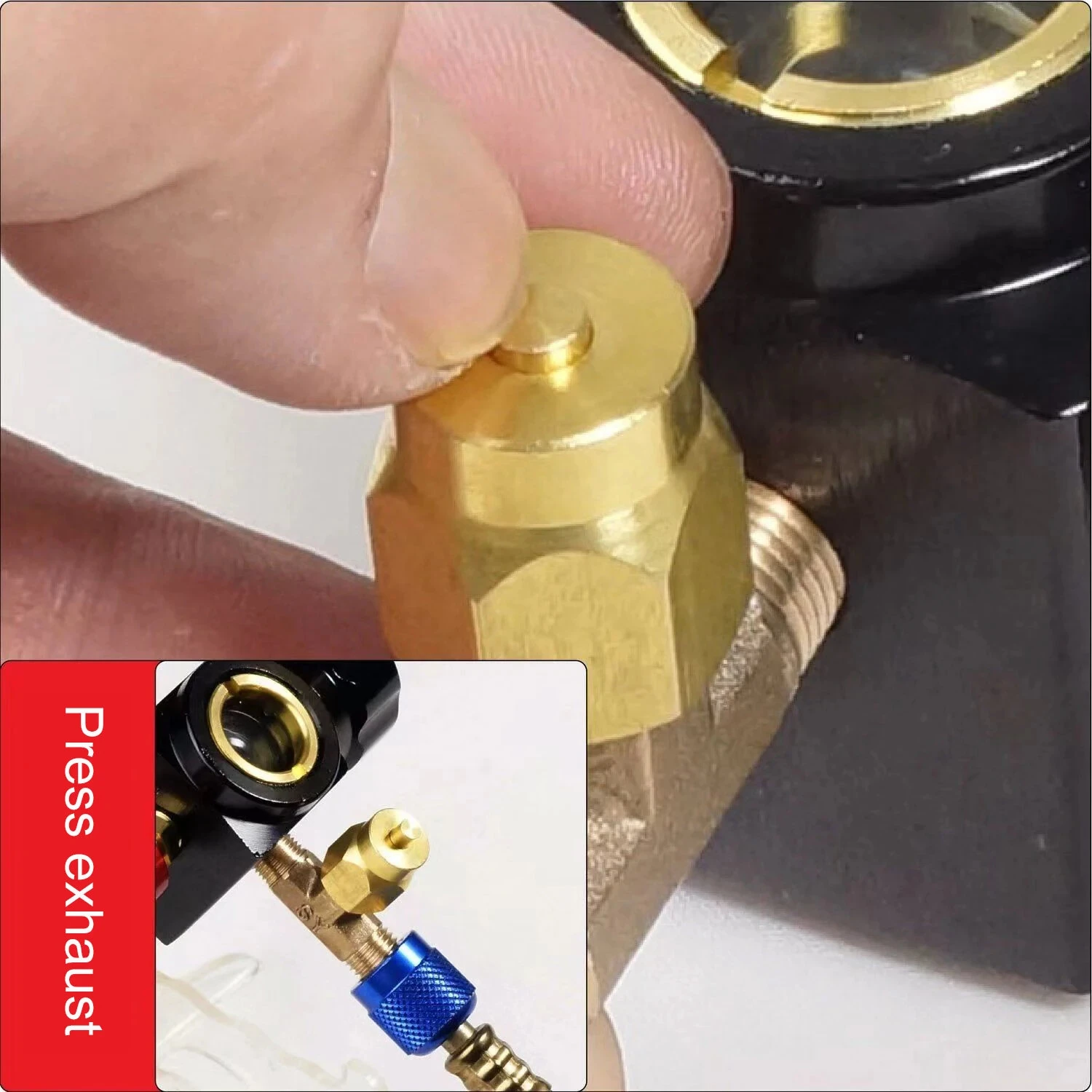 Freo R410a Diagnostic Manifold Gauge Set - High Pressure A/C Tool for R22/R134A/R410A - Image 5