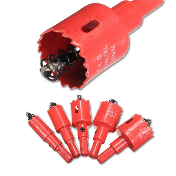 HSS Drill Bit Hole Saw Cutter Set - 16/20/25/30/35mm For Wood, Metal & Steel - Image 3