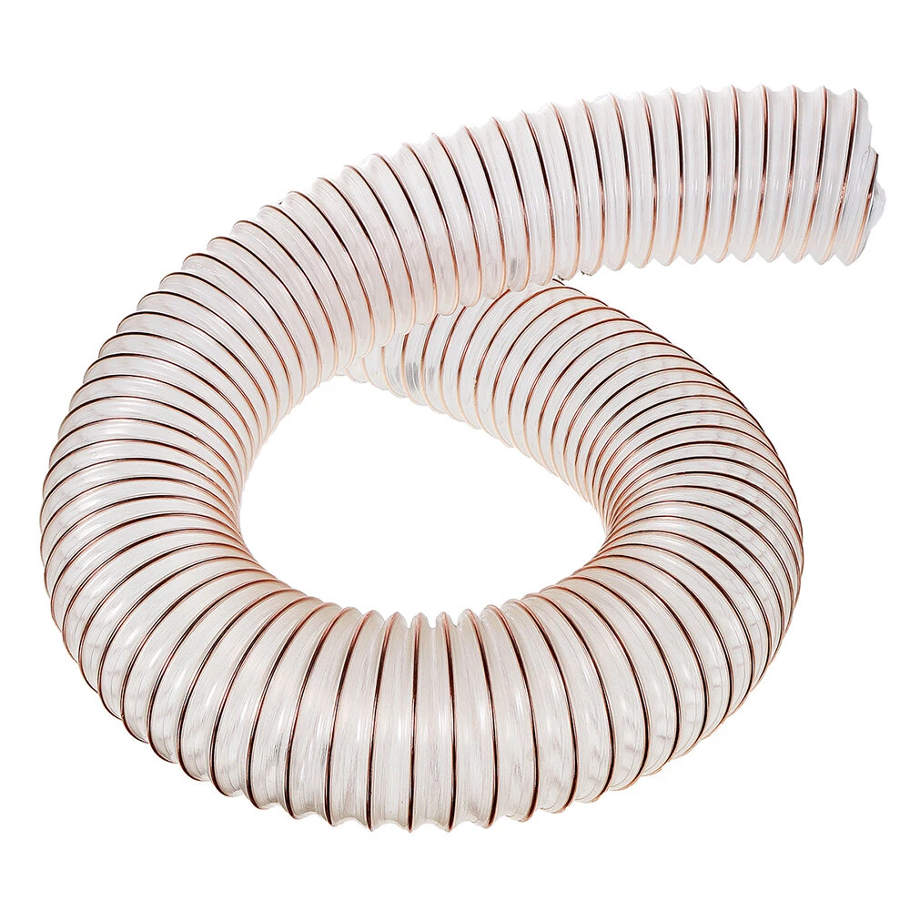 Flexible 1m Clear PU Dust Hose - For Turbo Cyclone Dust Collector & Vacuum - Image 2
