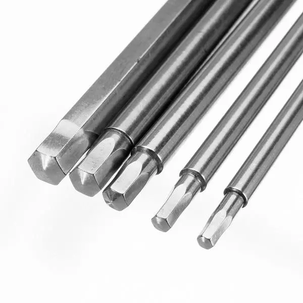 Broppe 5Pcs 100mm H2.5-H6 Hex Screwdriver Bits | 1/4 Inch Magnetic Shank - Image 4