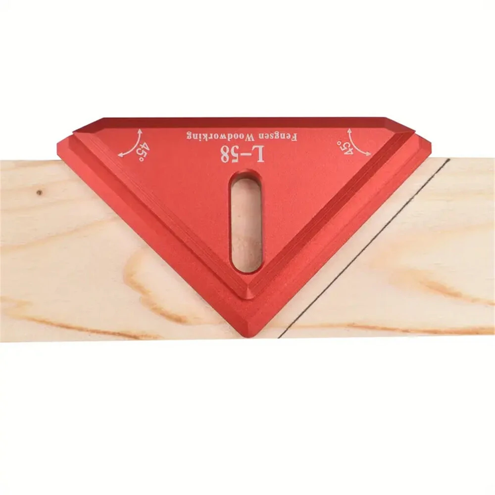 Precision Aluminum Alloy 45 Degree Miter Square - Woodworking Edge Ruler Tool - Image 4