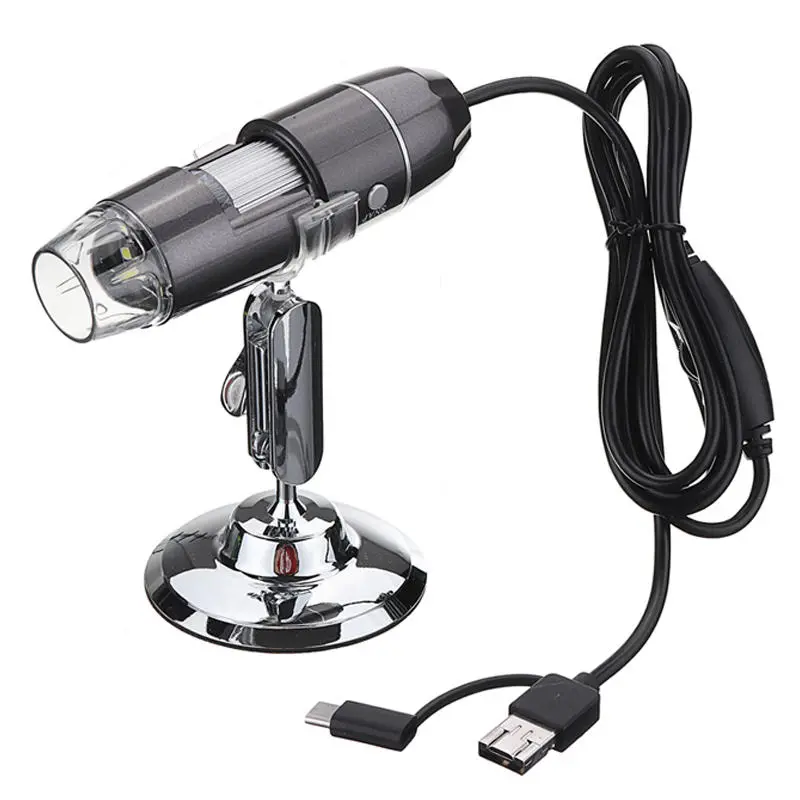 8 LED USB Digital Microscope - 0.3MP/2MP Magnifier Camera | 2M Pixel - Image 2