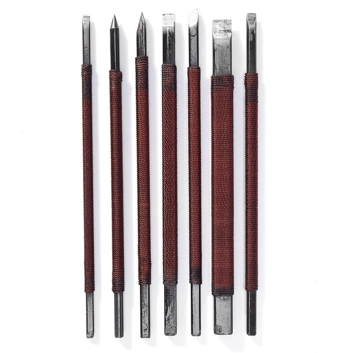 Hand Carving Cutter Tool Kit - 11pcs for Wood Seal & Stone Lettering - Image 3