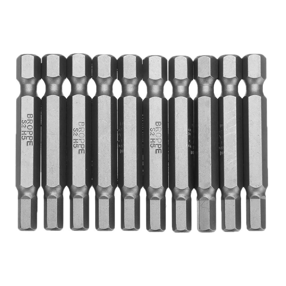 BROPPE 10Pcs Magnetic Hexagon Screwdriver Bits Set | H1.5-H6 | 1/4 Inch Hex Shank - Image 5