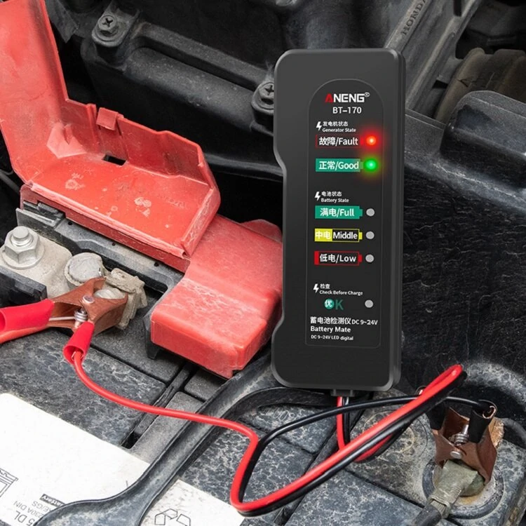 ANENG BT170 Battery Tester | 9V-24V LED Display for Car & Vehicle Battery - Image 2