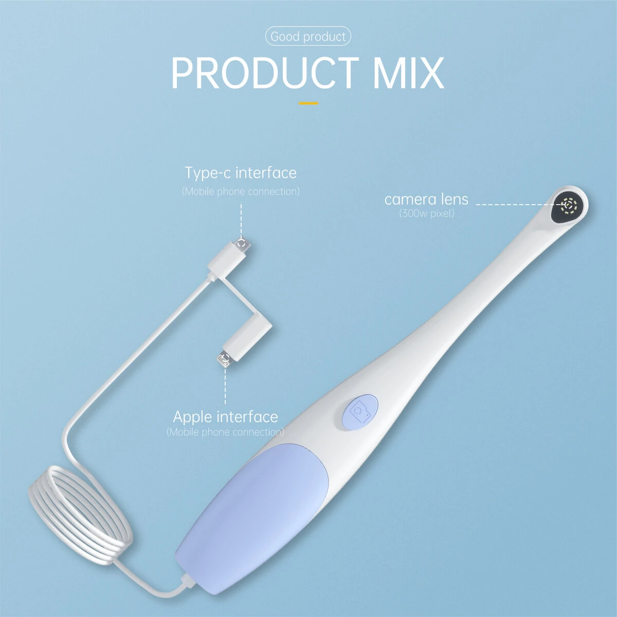 AN109 Oral Dental Intraoral Camera - Type-C 1440P Endoscope for iOS Android - Image 3