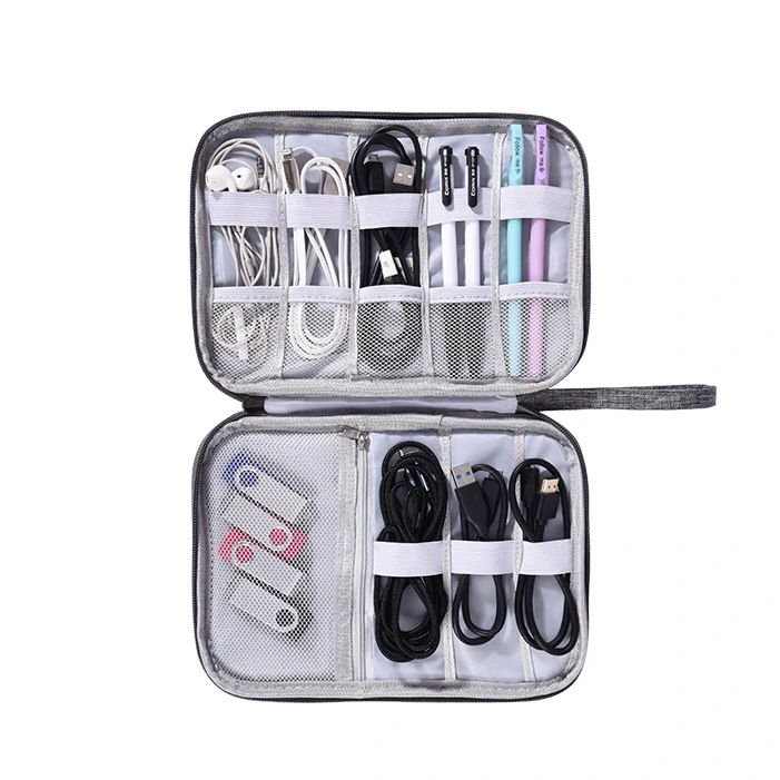 Travel Digital Storage Bag | Portable Organizer Case for Headphones & Cables - Image 2