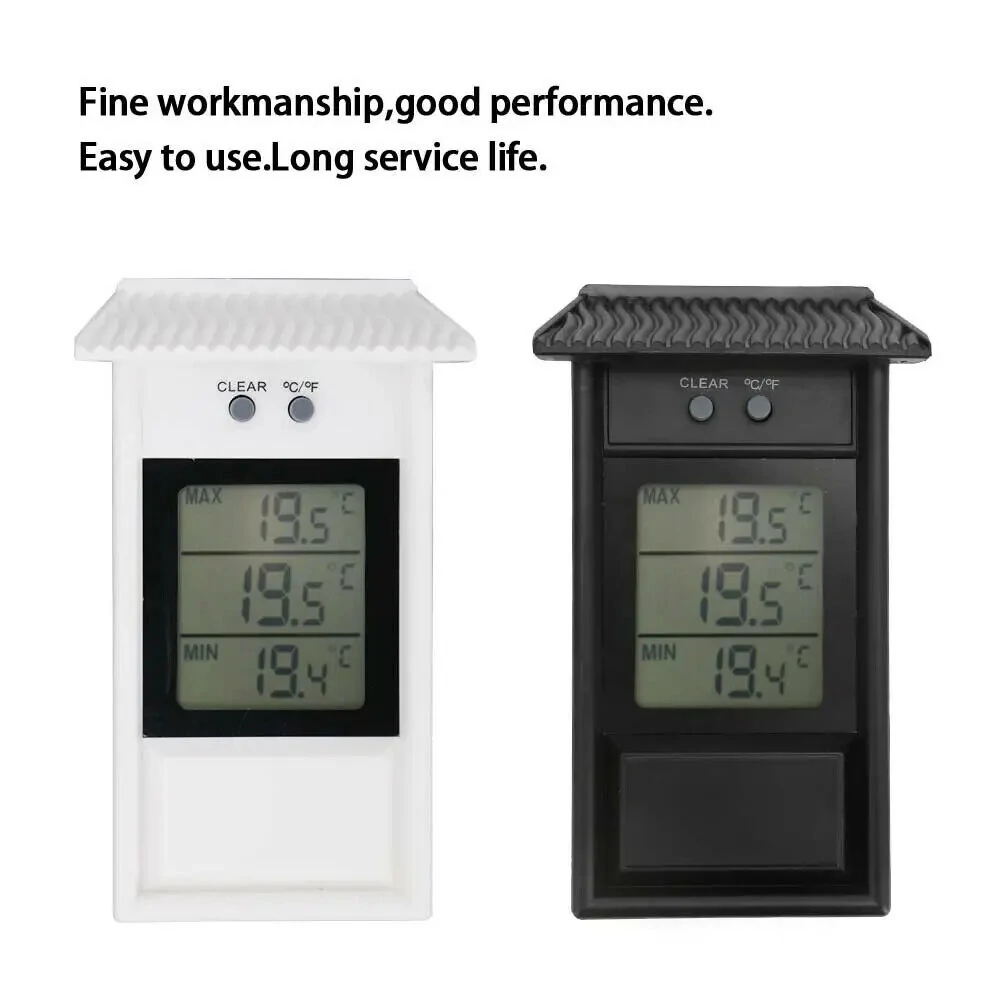 Digital Thermometer Indoor Outdoor -20°C to 50°C | Waterproof IP45 | Max Min Display - Image 3