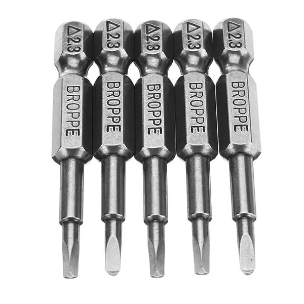 Delta 2.3 1/4 Inch Hex Magnetic Screwdriver Bits Set - 5pcs 50mm Triangle - Image 2