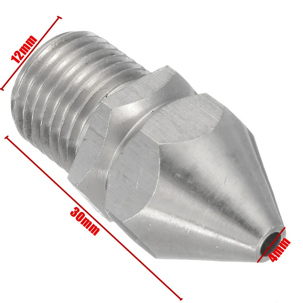 Pressure Washer Drain Sewer Jetter Nozzle - 4 Jet 1/4 Inch Male - Image 5