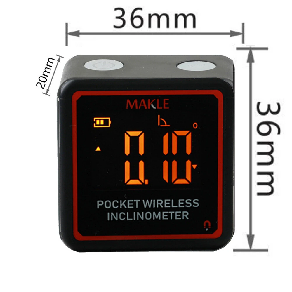 ETOPOO Mini Digital Inclinometer | Bluetooth Angle Gauge | 90-Degree Pocket Tool - Image 3