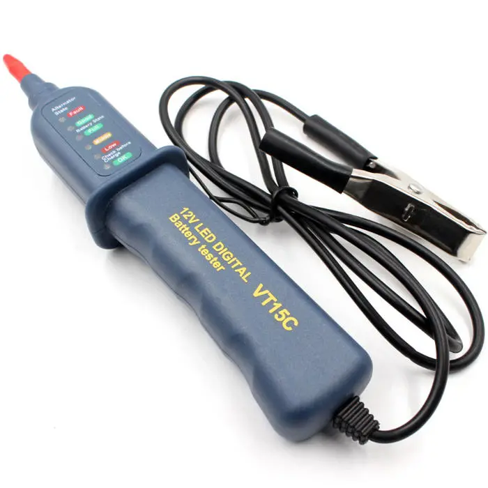 WHDZ VT15C 12V Car Battery Tester - Digital Alternator Analyzer & Voltmeter - Image 3