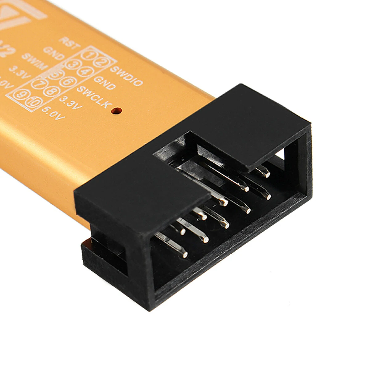 Geekcreit ST-LINK V2 STM8 STM32 Programmer Debugger | 3.3V/5V 500MA | Aluminum Shell - Image 3